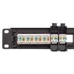 Патч-панель модульная TERACOM PRO 19'1U неэкранированная 24 порта с органайзером (пустая)