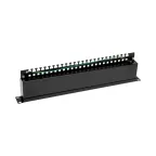 Патч-панель 19дюймов 1U 24 порта STP RJ-45 CAT 5e