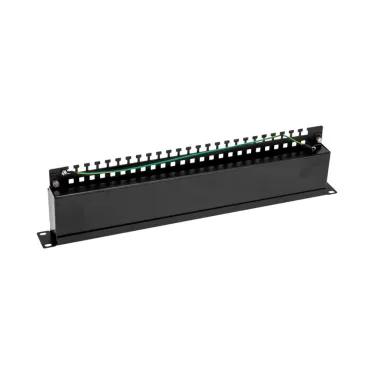 Патч-панель 19дюймов 1U 24 порта STP RJ-45 CAT 5e