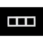 15 Рамка на 3 поста белый