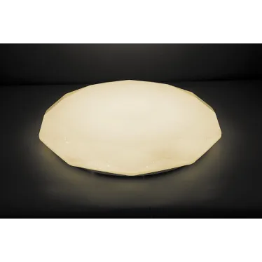 Светильник светодиодный ДБО-36w матовый с эффектом Звездного неба регулировкой цветовой температуры 3000-6500К светового потока max 2900Лм и режима освещенности с пультом управления и таймером выключения