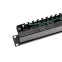 Патч-панель 19дюймов 1U 24 порта STP RJ-45 CAT 5e
