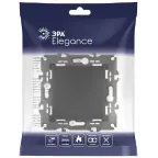 Переключатель, 10АХ-250В, Эра Elegance, антрацит,14-1103-05