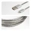 Кабель USB-Lightning для iPhone, metall, steel color, 1m, 18-4247,