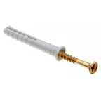 Дюбель-гвоздь 6х40 потайной бортик, нейлон (150шт)