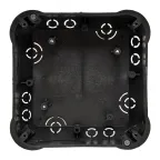 Коробка распаячная КМП-020-008 для полых стен 110х110х45 полистирол черная/белая метал.лапки IP20 PROxima