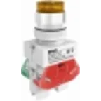 Кнопка желтая ABLFP 22мм LED 220В ВK-22