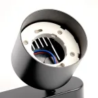 Светильник ДБО 2хGX53 без ламп наклонный черный