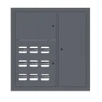 Щит этажный 9 кв. RAL7024 3 окна в ряд по гориз. (1000х950х150) EKF PROxima