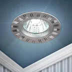 Светильник встраиваемый алюминиевый KL33 AL/SL/1 MR16 12V 50W серебро