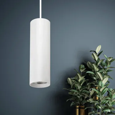 Светильники подвесной светодиодный PL1 COB -10 WH 300 Подвес COB, 10W, D80*300мм, белый (20/240)