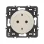 Celiane Розетка 2К+З с плоской лицевой панелью немецкий стандарт безвинтовые зажимы слоновая кость