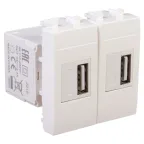 Avanti USB зарядное устройство ''Белое облако'', 2.1А, 2 модульное