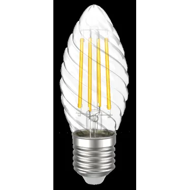 Лампа светодиодная CT35 свеча витая прозрачная 5Вт 230В 4000К E27 серия 360° IEK