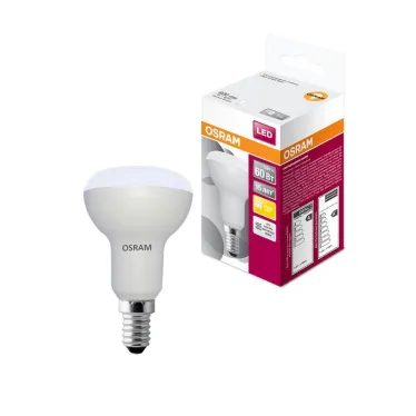Лампа светодиодная LED 7Вт Е14 STAR R50(замена 60Вт), теплый белый свет Osram