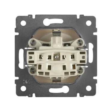 VALENA Розетка с заземлением в рамку слоновая кость