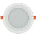 Светильник светодиодный встраиваемый ДВО 1621 со стеклом круг 12Вт 4000К IP20