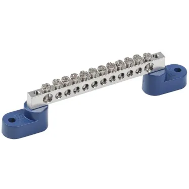 Шина N ''ноль'' на двух угловых изоляторе Ni ШНИ-6х9-12-У2-С