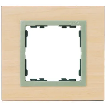 Рамка на 1 пост, S82N, клён - шампань (дерево)