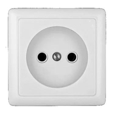 ХИТ Розетка наружная без заземления 250В 10А белая