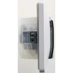 GLOSSA Розетка с заземлением со шторками с крышкой IP44 перламутр в сборе