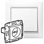 VALENA Розетка в рамку 16А без заземления белая