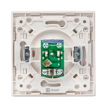 Стокгольм Механизм Розетки TV 1-местной 75Ом 5-862МГц белый