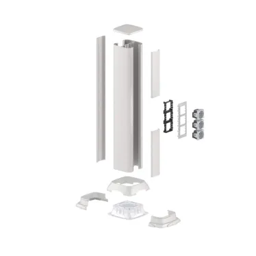 Заглушка торцевая запасная серый металлик для 09591/09581/09571