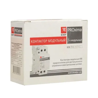 Контактор модульный КМ 25А NО+NC (2 мод)