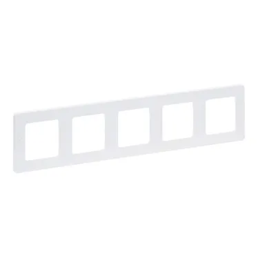 Рамка 5 постов INSPIRIA белая