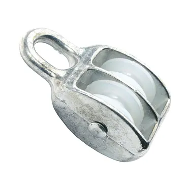 Блок для троса двойной 50мм нейлоновый шкив (1шт)