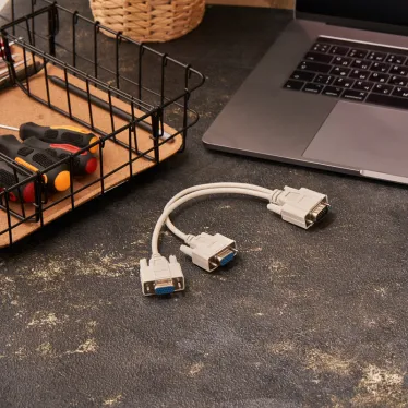 Переходник штекер VGA - 2 гнезда VGA, провод,,