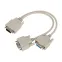 Переходник штекер VGA - 2 гнезда VGA, провод,,