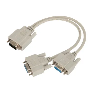 Переходник штекер VGA - 2 гнезда VGA, провод,,