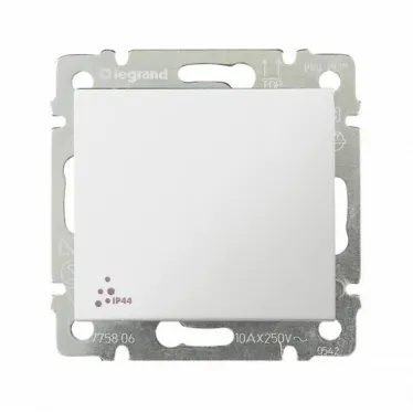 VALENA Выключатель IP44 10Aх250В белый