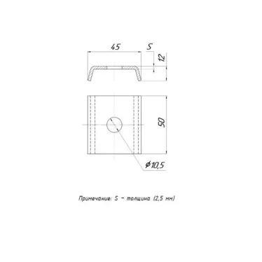 STRUT-пластина 1 отверстие