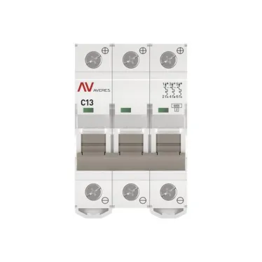 Выключатель автоматический AV-6 DC 3P 13A (C) 6kA AVERES