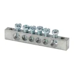 Шина PEN ноль-земля (6x9мм) 6 отв. цинк крепеж по краям