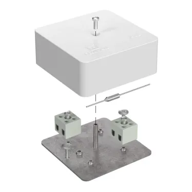 Коробка огнестойкая для кабель-канала 40-0450-FR1.5-4-П Е15-Е120 с термопредохранителем 75х75х30