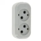 Колодка без заземления 2х10А 2.2кВт Эксперт