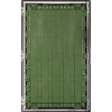 Щит встраиваемый пластиковый 4х18, прозрачная дверь с клеммником заземления нейтрали