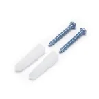 Кнопка-выключатель беспроводной 230V 500W двухклавишный, серебро