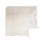 Поворот 90 градусов (60х60) (4 шт) Plast Белый