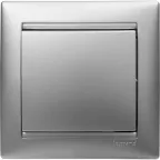 VALENA Рамка 1 пост горизонтальная алюминий