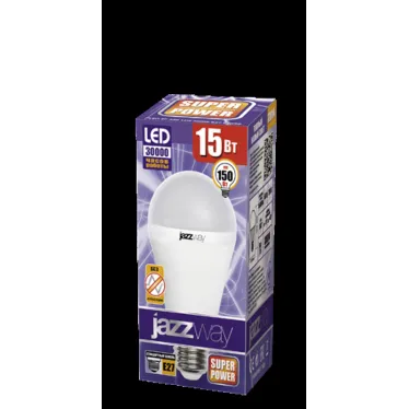 Лампа светодиодная LED 15Вт E27 теплый белый матовая груша