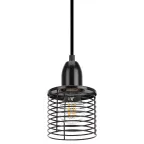 Подвес PL5 BK металл, E27, max 60W, d107 мм, черный (20/300)