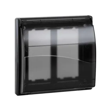 Connect Рамка на 2 S-модуля с крышкой к монт.коробке SBM250, Сима Про, графит