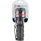 Светодиодный фонарь R2D ручной на батарейках резина