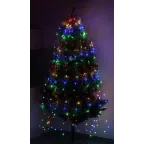 Гирлянда LED Дождик 10 нитей 2 метра мультиколор 220V ENIN -2NM