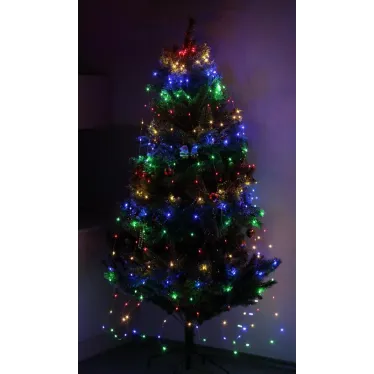 Гирлянда LED Дождик 10 нитей 2 метра мультиколор 220V ENIN -2NM